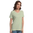 thumbnail image 4 of Women's Ultra-Soft V-Neck Short Sleeve Trendy Casual T-Shirt, 4 of 6