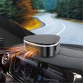thumbnail image 1 of HLONK Electric Car Heater  120W Portable Warm and Cold Wind Desktop Heater with Defrosting and Defogging Functions  Intelligent Temperature Control  Flame Retardant Material  Black black, 1 of 8