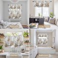 thumbnail image 6 of Vintage Owl Kitchen Curtains Sets for Windows 24 Inch Length, Rustic Sping Floral Botanical Postmark Rod Pocket Window Treatments Tier Curtains and Valances Set for Bedroom/Bathroom, 6 of 8
