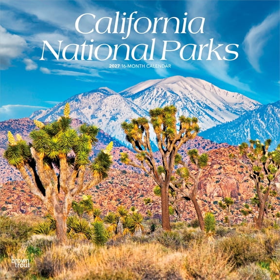 California National Parks | 2027 12x24" (Hanging) Wall Calendar | Plastic-Free