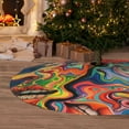 thumbnail image 6 of Sikiie Psychedelic Faces Colorful 30-48 inches {designName} Print Christmas Tree Skirt Snowman Xmas Tree Skirt with Edge Christmas Decorations for Holiday Party-30", 6 of 7