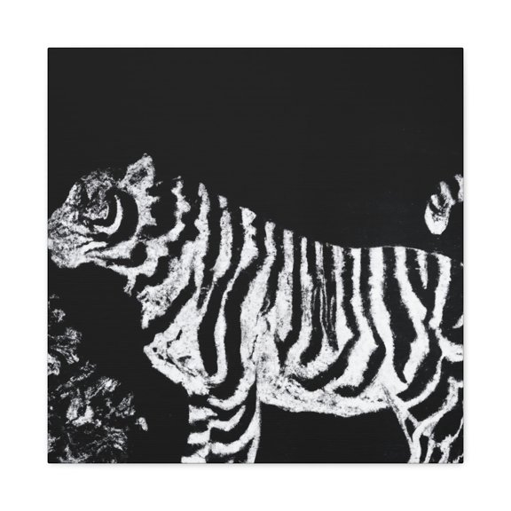 Fierce Bengal Tiger Painting - Canvas