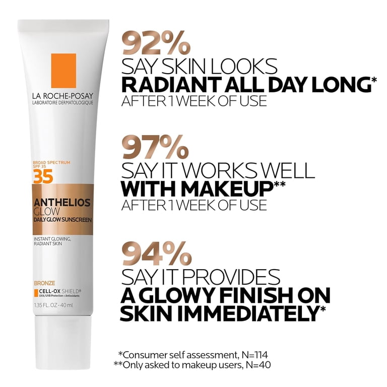 La Roche-Posay Anthelios Glow Face Sunscreen SPF 35 - Bronze, 1.35