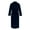 Navy, variant on Men's Shawl Collar Bathrobe, Soft Long Towel Robe for Men - Super Absorbent Quick Dry yet Warm White
