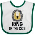 thumbnail image 3 of Inktastic King of the Crib Boys Lion Boys Baby Bib, 3 of 4