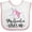 White and Pink, variant on Inktastic My Auntie Loves Me Unicorn Girls Baby Bib