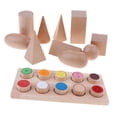 thumbnail image 1 of Tablero Touch And de Bloques de Construcción Sólidos de Formas Geométricas, Juguete Montessori de, 1 of 8