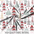 thumbnail image 6 of Merry Christmas Shower Curtain, Christmas Tree with Red Stars Snow Snowflake New Year Winter Bathroom Curtain Home Xmas Decor Waterproof Fabric Machine Washable with 12 Hooks, 6 of 6