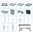 thumbnail image 2 of Over The Sink Dish Drying Rack, Adjustable 2-tier Stainless Steel Kitchen Tableware and Knife Organizers for Kitchen Counter, Space Saver Storage Organizer (32≤ Sink Size ≤ 39.5 inch), 2 of 9