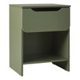 thumbnail image 1 of Table de Chevet Moderne Simple 1-Tiroir en Bois - Vert, 1 of 10