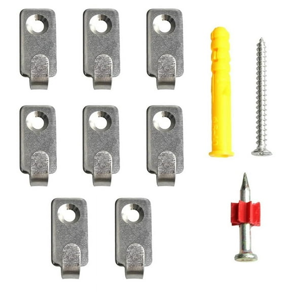 12PCS Wall Mount Hooks, Stainless Steel Hook, Heavy Duty Single Hole Hanger, Mini Hook J Shape