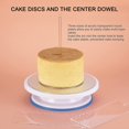 thumbnail image 3 of Ailaxq Acrylic Round Cake Discs Set 6.5”, 8.5”, 10.5” 2 Circles Each Size, Comb Icing Scraper, Edge Smoother Cream Scraper, 3 of 7