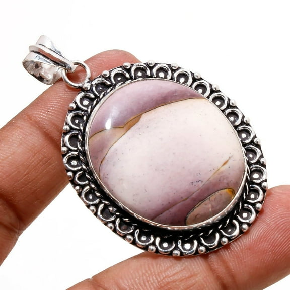 Mookaite Gemstone Handmade Ethnic Anniversary Gift Pendant Jewelry 2.2" SA 9257