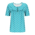 thumbnail image 6 of Plebaso Plus Size Shirts for Women Polka Dot Short Sleeve Tops Women's Casual Summer Oversized T Shirts, 6 of 6