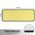 thumbnail image 5 of Kitchen Rugs Sets Of 2,Yellow and White Checkered Pattern Anti Fatigue Kitchen Mat Rugs Non Slip Washable,Decorative Kitchen Floor Mats for Kitchen,Sink,Laundry,17"x47"+17"x47", 5 of 5