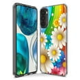 thumbnail image 3 of MUNDAZE LG K51 Colorful Rainbow Daisies Blue Pink White Green Double Layer Phone Case Cover, 3 of 5