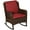 Red, variant on Demi Bonn Outdoor PE Rattan Wicker Recliner with Soft Pillow, Garden Relaxing Swing Chair, Durable Lounge Seat Furniture for Patio, Garden, White