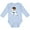 AE-Light Blue, variant on African American Boy, Black Belt, Karate Pose Boys Long Sleeve Baby Bodysuit