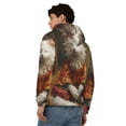 thumbnail image 4 of Kdxio Haystack Meditating Cat Print Men Hoodies Casual Hoodies for Men with Zip Pockets Full Zip Long Sleeve Sweatshirt Sports Hooded Jacket-X-Large, 4 of 5