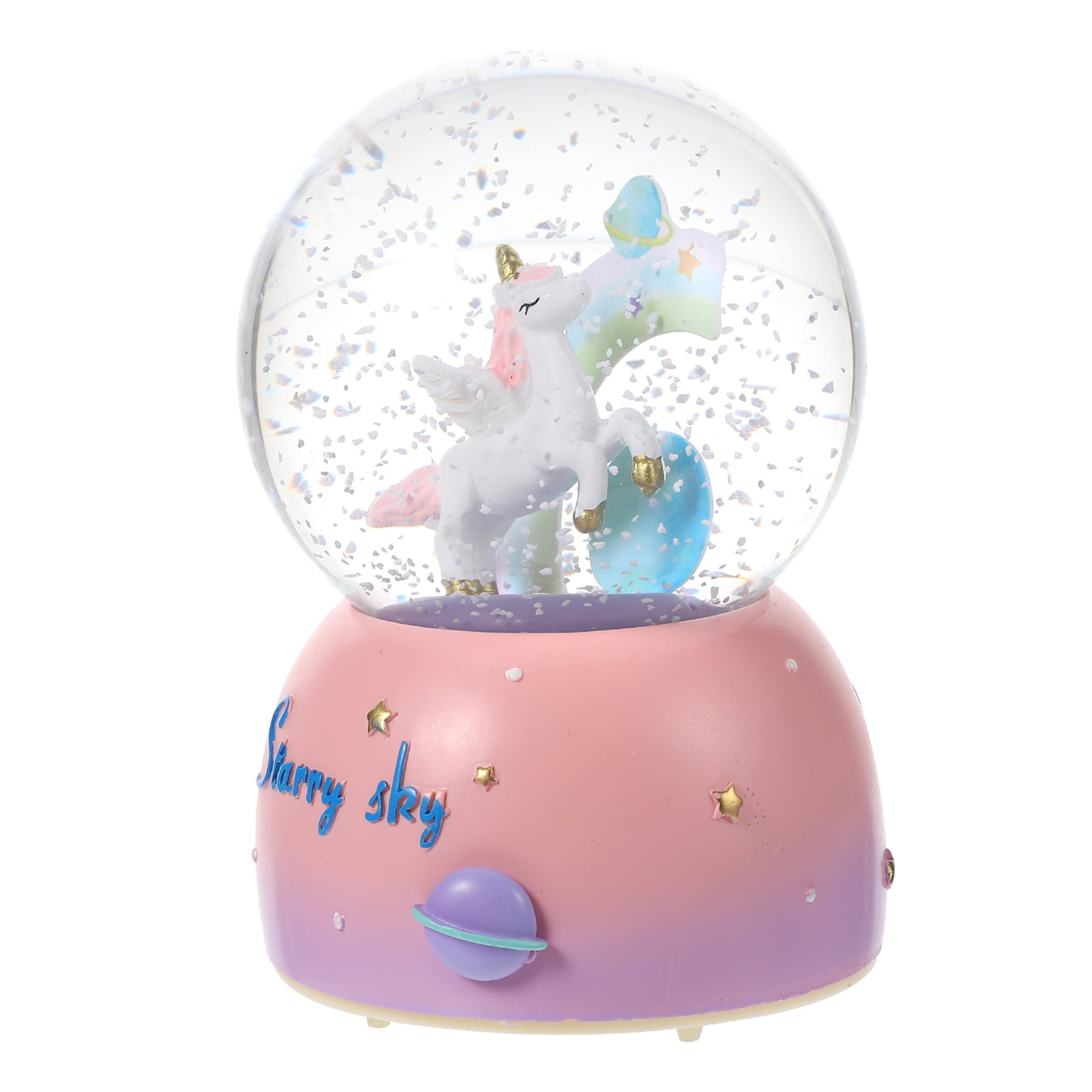 Creative Unicorn Crystal Ball Desktop Crystal Ball Light Crystal Ball  Adornment