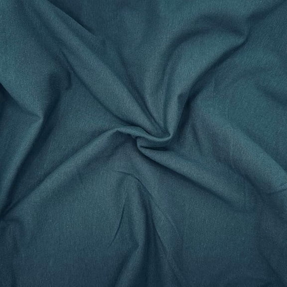 FabricLA Cotton Spandex Jersey Fabric by The Yard - 10 oz 4-Way Stretch Spandex & Cotton Fabric, 60" Wide  Perfect for Skirts, Tops, T-Shirts | DARK TEAL | Sold in 2 Yard
