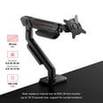thumbnail image 2 of ASUS ROG Ergo Monitor Arm (AAS01) - Monitor Mount with Cable Management, Ergonomic, Pivot, Swivel, Height Fully Adjustable, Clean Desk Setup, up to 39 inches*,23lbs*, VESA 100x100, Mechanical Spring, 2 of 5