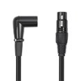 thumbnail image 1 of 3 Pin XLR Right Angle Male to Female Plug Microphone Audio Cable Shielded Cord Musical Instruments A, 1 of 5