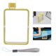 thumbnail image 2 of Soidarity Recipiente de agua de diseño plano, taza de viaje reutilizable, taza fina transparente, suministros para el hogar, accesorio de Gimnasios en casa Amarillo, 2 of 6
