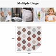 thumbnail image 5 of Moroccan Geometric Cloth Napkins, Vintage Boho Rhombic Pattern Red Gray Washable and Reusable Dinner Napkins Set of 6, Table Napkin for Kitchen Party Birthday Wedding Hotel Housewarming 20"x20", 5 of 9