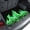 Green, Black, Lime, variant on Universal Car Trunk Mat 29"x39", Abstract Purple Flame Waterproof Cargo Liner, Non-Slip Durability Cargo Mat, Flickering Fire Pattern Black All Weather Rear Trunk Protector for Car SUV