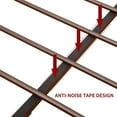 thumbnail image 3 of Queen Size Metal Bed Frame Platform with Headboard and Footboard Brown Finish, 3 of 7