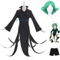 thumbnail image 2 of Disfraz de Cosplay de One Punch-Man, Terrible Tornado Senritsu No Tatsumaki, peluca negra dividida, traje de fiesta de carnaval sexy para mujer, 2 of 5