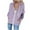 Purple, variant on IROINNID Hoodie for Women Casual Drawstring Hood Plain Hoodie Jacket Zip Up Fleece Leisure All-match Sweatshirt Coat,Brown