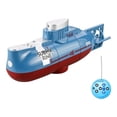 thumbnail image 1 of RC barco submarino remoto modelo 6CH Control barco de buceo juguete eléctrico azul JShteea El nuevo, 1 of 9