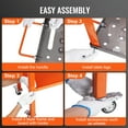 thumbnail image 6 of VEVOR 36" x 18" Welding Table, 1200lbs Load Capacity Metal Workbench, 360° degree Swivel Brake Casters, Portable Welding Table with 5/8" Holes on Top, Welding Cart, Casters with Brakes, 6 of 9