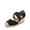 BLACK-SUEDE, variant on Womens Close Toe Espadrilles Platform Slip on Elastic Criss Cross Straps Dressy Wedges Sandals