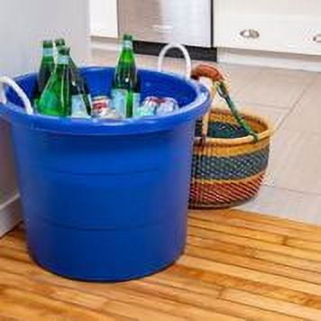 United Solutions 19 Gallon Large Plastic Utility Tub w/ Rope Handle, Blue 6  Pack, 1 Piece - Harris Teeter