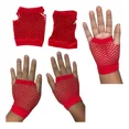thumbnail image 2 of Guantes Red Malla Cortos Moda Cosplay Kpop Emo Rock 80s 90s, 2 of 2