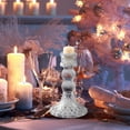 thumbnail image 7 of 2pcs Taper Candle Holders Bulk, Clear Glass Candlestick Holders for Centerpieces, Modern Wedding Decor,Elegant Table Decorations for Dining, Anniversary,Party&Home Centerpiece Decor, 7 of 7
