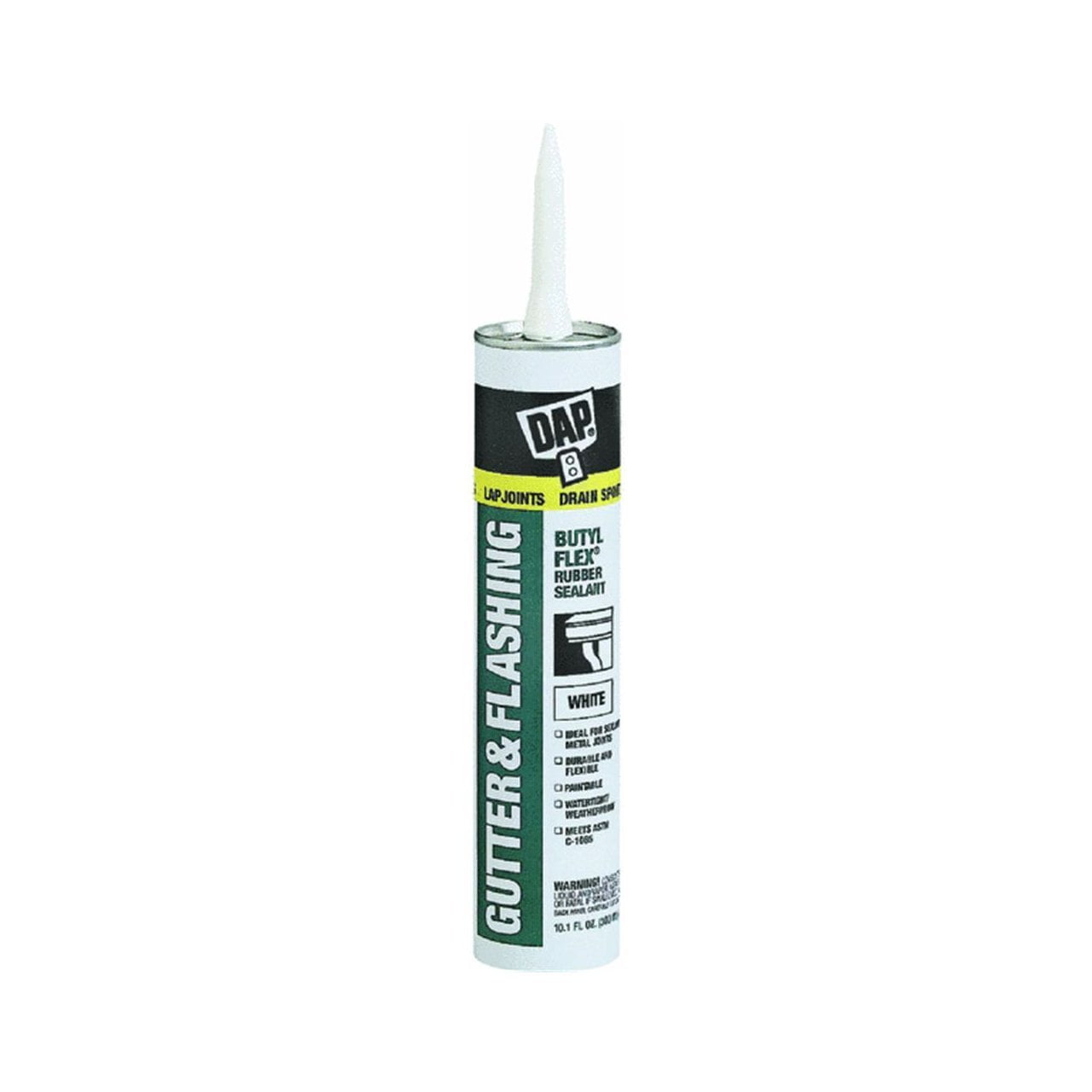 Dap 18182 10.1 oz White Gutter & Flashing Sealant