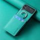 thumbnail image 3 of Wallet Phone Case For Samsung Z Flip 4 Finger Ring Card Holder Stand Shockproof Lychee Pattern PU Leather Cover For Z Flip 1 2 3, 3 of 5