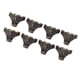thumbnail image 5 of Patas decorativas de aleación de zinc, 8 piezas de herrajes para cajas de joyería, herrajes para cajas de vino tinto, pies protectores de esquina, innovación moderna, 5 of 8