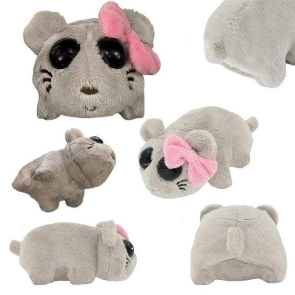 HUASHENG Jouet en Peluche Hamster Peluche Hamster Peluche Hamster avec Son de Violon Intégré 2024 Nouvelle Poupée en Peluche Hamster Peluche Animal en Peluche pour Enfants Garçons Filles