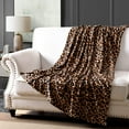thumbnail image 2 of MarCielo Fleece Blanket, Super Soft Warm Fleece Throw Blanket Lightweight Blankets Couch Throw, Cozy Coral Throw Bed Blanket, 50 x 60 Inch Leopard Print, 2 of 5