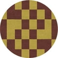 thumbnail image 1 of Ahgly Company Machine Washable Indoor Round Transitional Saffron Red Area Rugs, 4' Round, 1 of 7