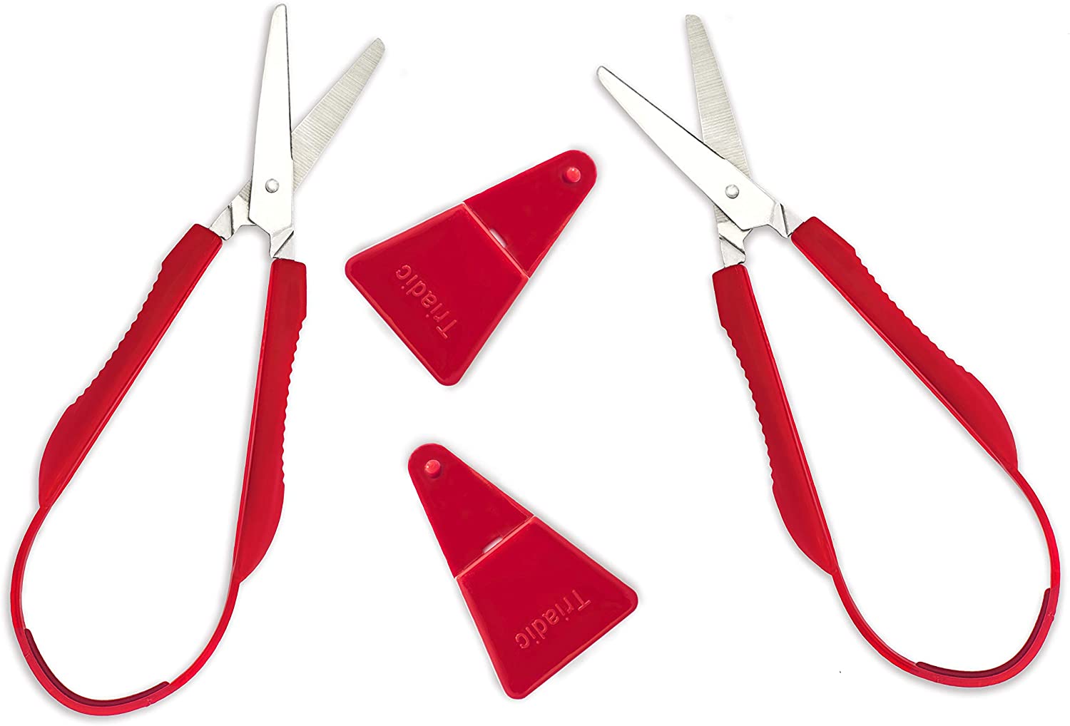 Loop Scissors for Kids 2 Pack, Adaptive Cutting for Small Hands 