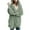Mint Green, variant on Womens Fuzzy Fleece Hooded Cardigan Long Sleeve Open Front Lounge Cardigans Jacket Solid Color Comzy Warm Sweaters with Pocket