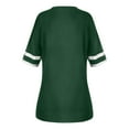 thumbnail image 5 of Fgnfyis T-Shirt Décontracté à Manches Courtes Col en V Coupe Ample pour Femmes Vert m, 5 of 5