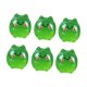 thumbnail image 2 of 6 figuras de gatos en miniatura, adornos, accesorios versátiles, esculturas de gatos, estatuas que brillan en oscuridad para mesa o decoración del Verde, 2 of 8