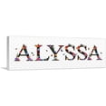 thumbnail image 1 of ARTCANVAS ALYSSA Girls Name Room Decor. Canvas Art Print - Size: 48" x 16" (1.50" Deep), 1 of 9